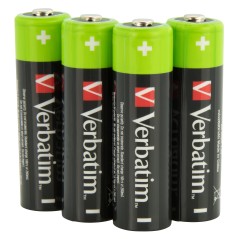 Verbatim RECHARGEABLE BATTERY AA 4 - Reliable Power for All Your Devices (49517)